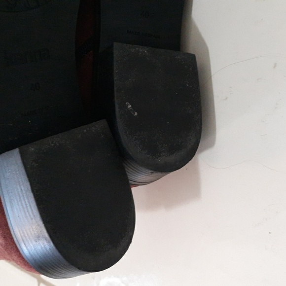 Burgundy ankle boots - Picture 11 of 11